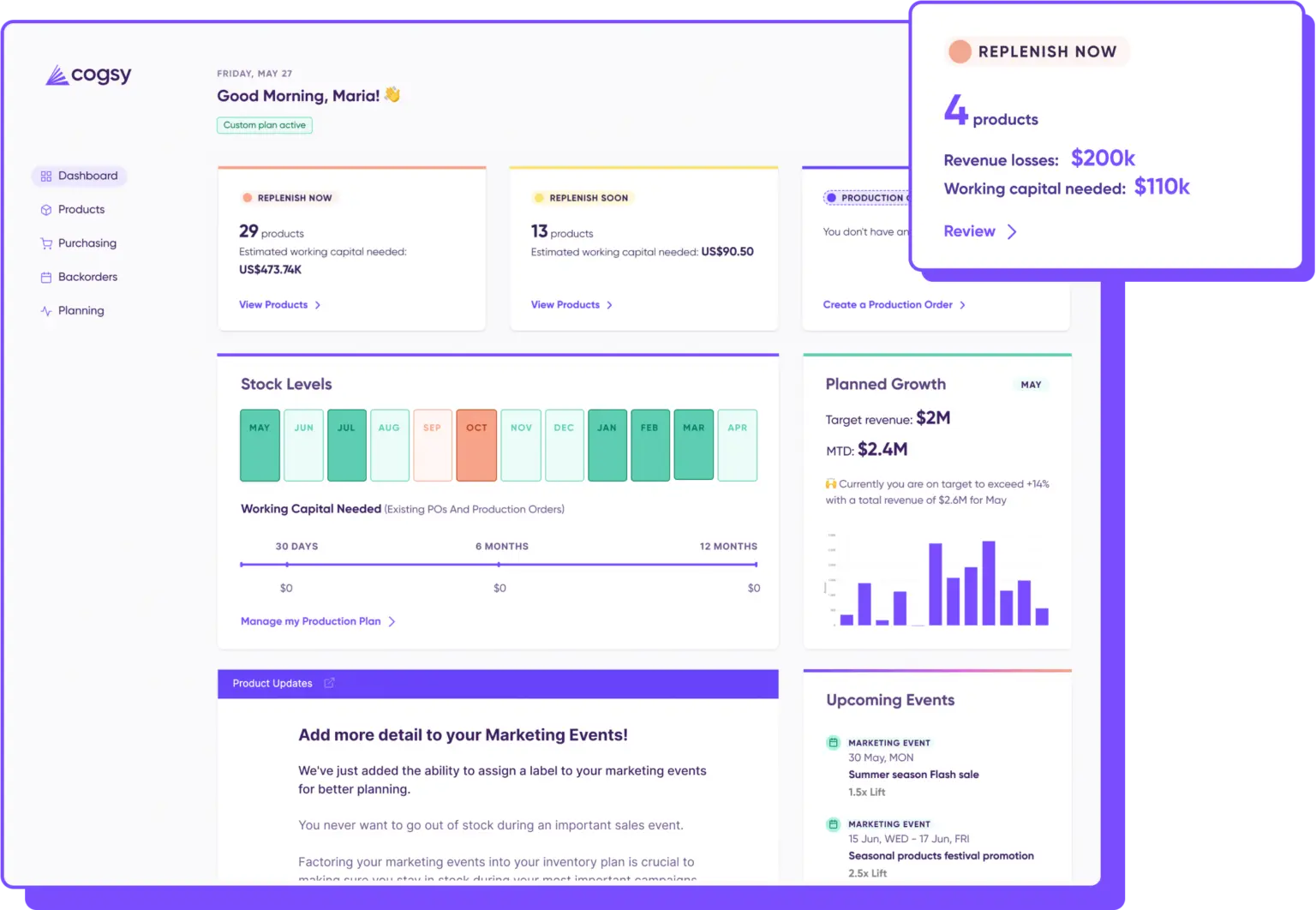 Cogsy Inventory Forecast Software