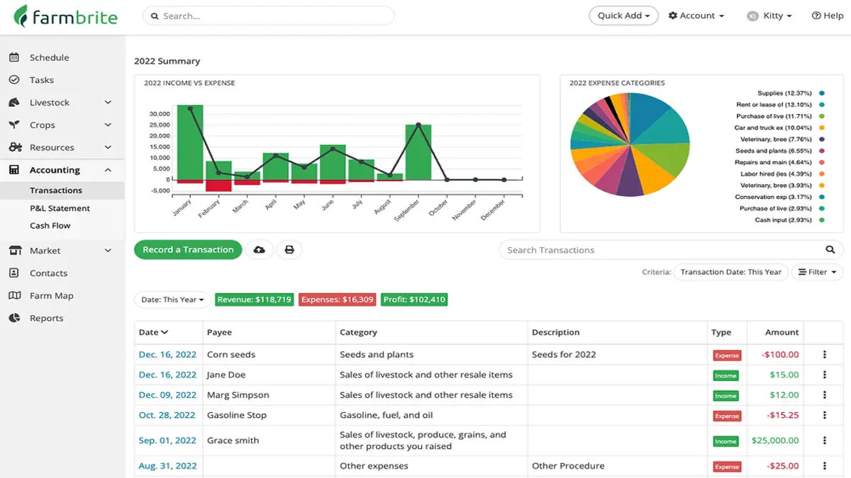Farmbrite Farm Management Software