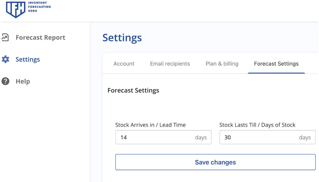 Inventory Forecast Hero Inventory Forecast Software