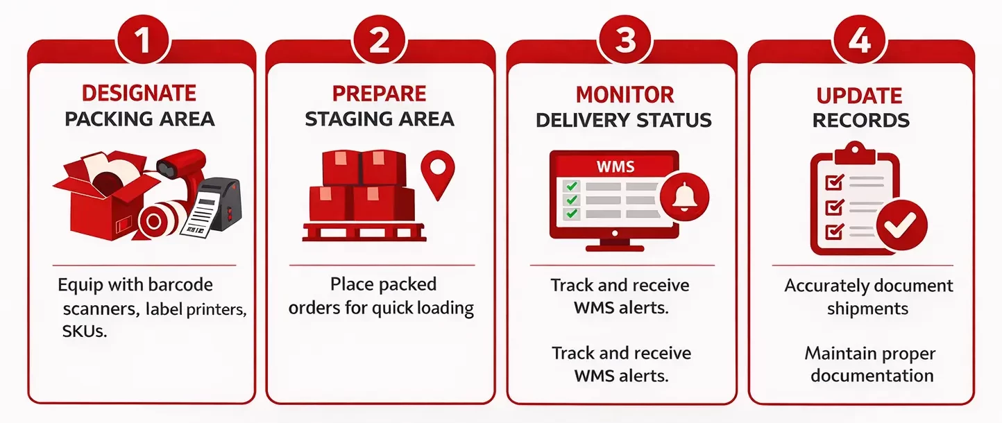 Warehouse-outbound-process-flow