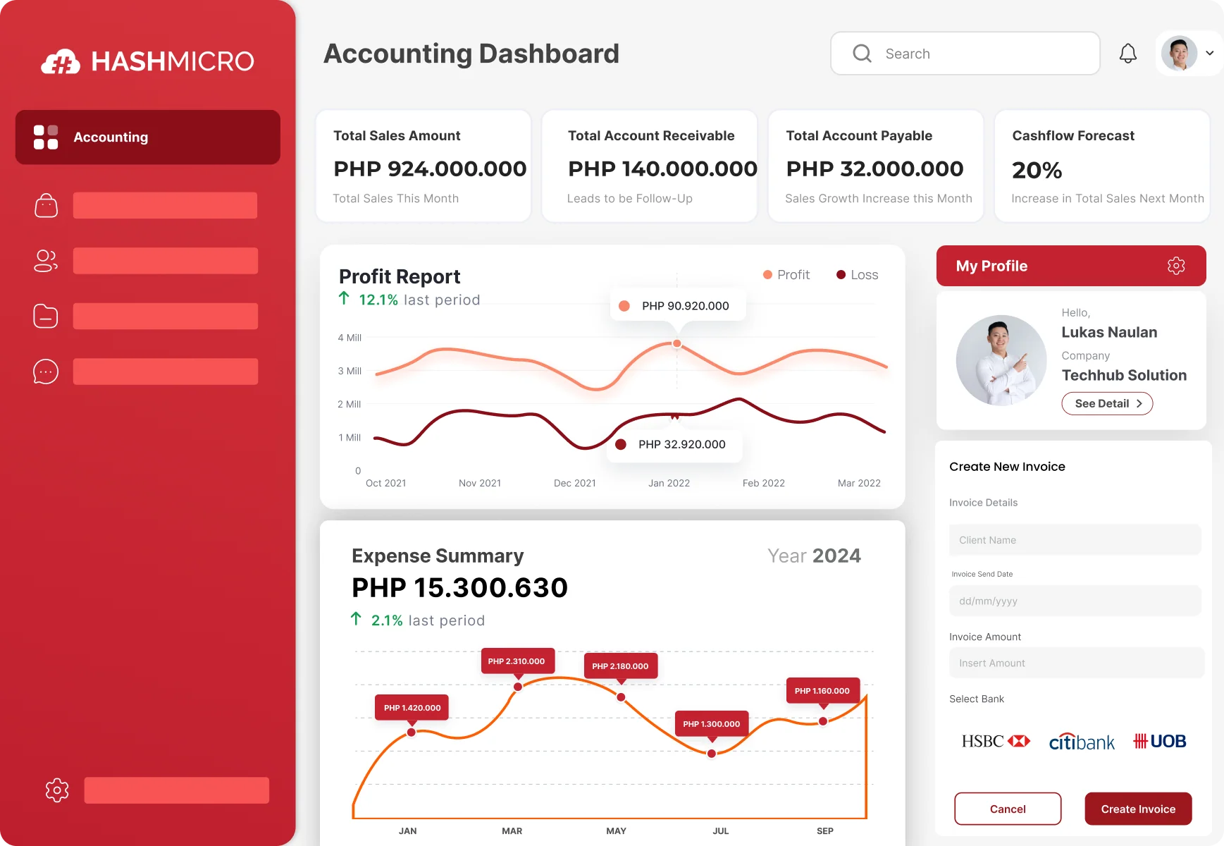 Calculate Net Working Capital with HashMicro Accounting Software