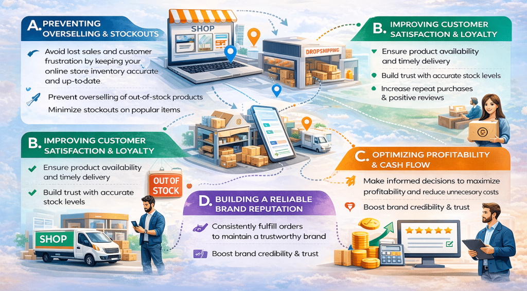 why is dropship inventory management important