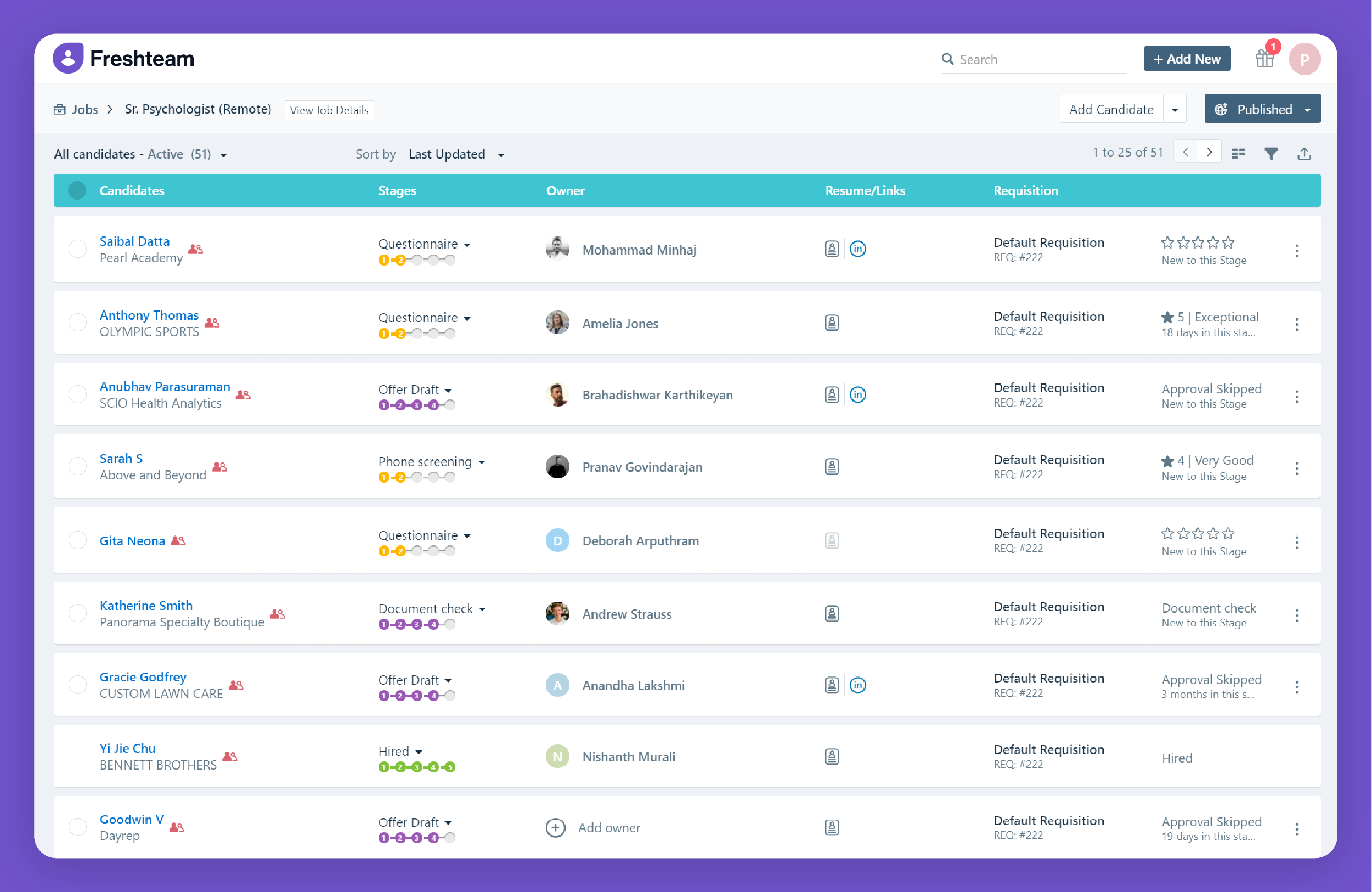 Freshteam (by Freshworks)