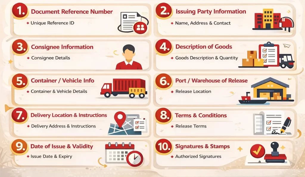 key component of delivery order