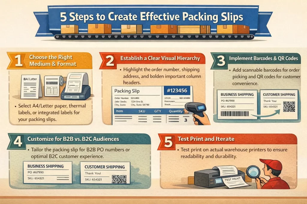Guide to creating an effective packing slip