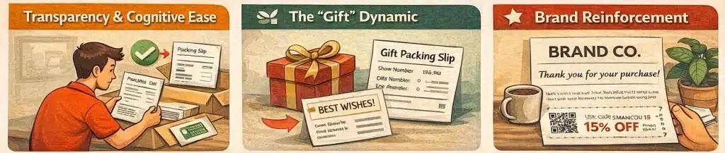 Psychological effect of packing slips