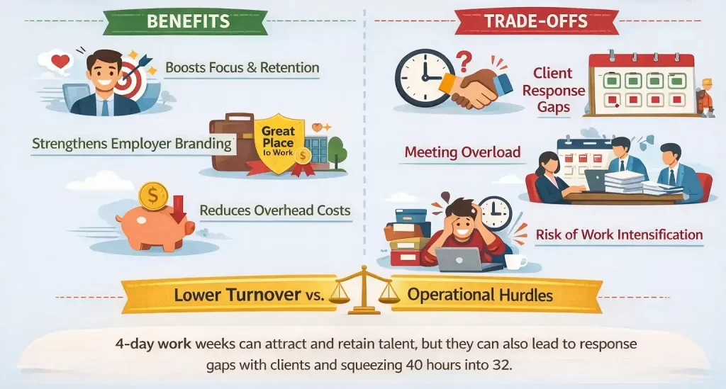 benefits and tradeoffs of 4 day work in philippines business